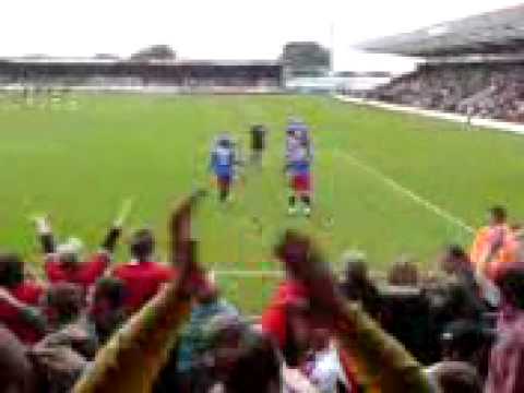 Kettering Town FC v Kidderminster 26/4/09 Ben Wright's late goal