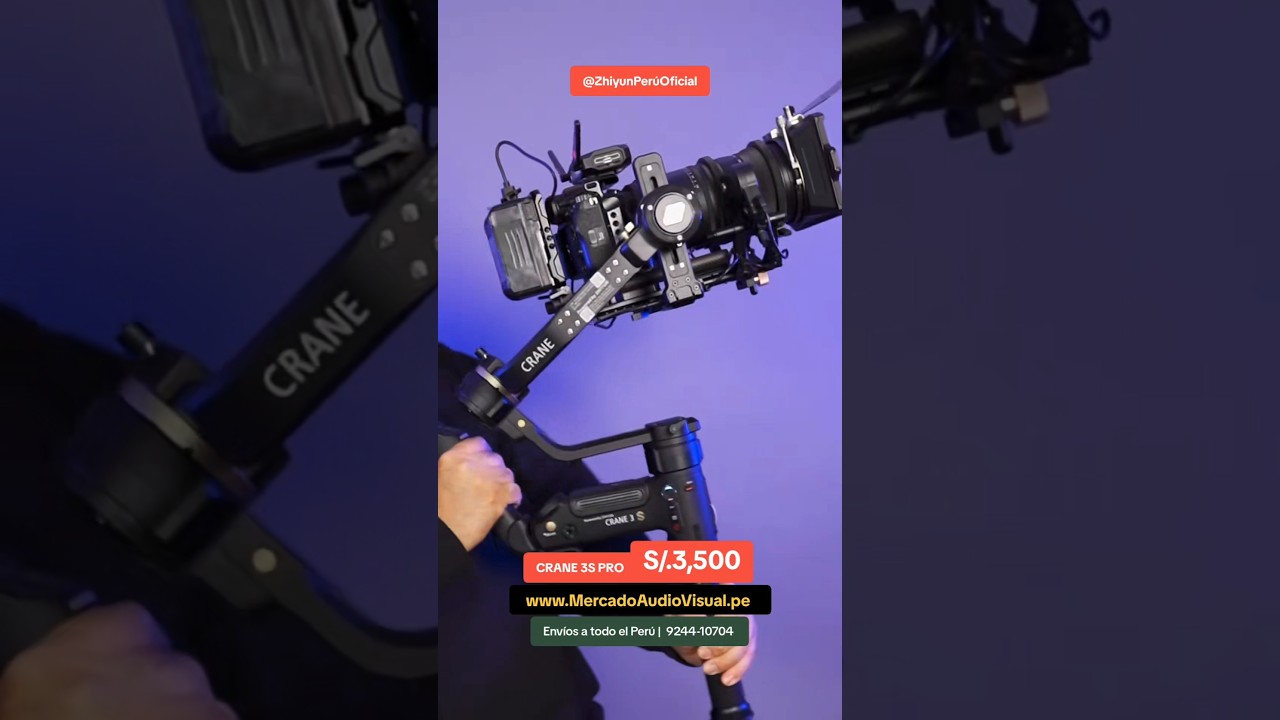 WhatsApp: 924410704 | @ZhiyunPeruOficial | CRANE 3S PRO - Catálogo Web: www.ZhiyunPeru.com