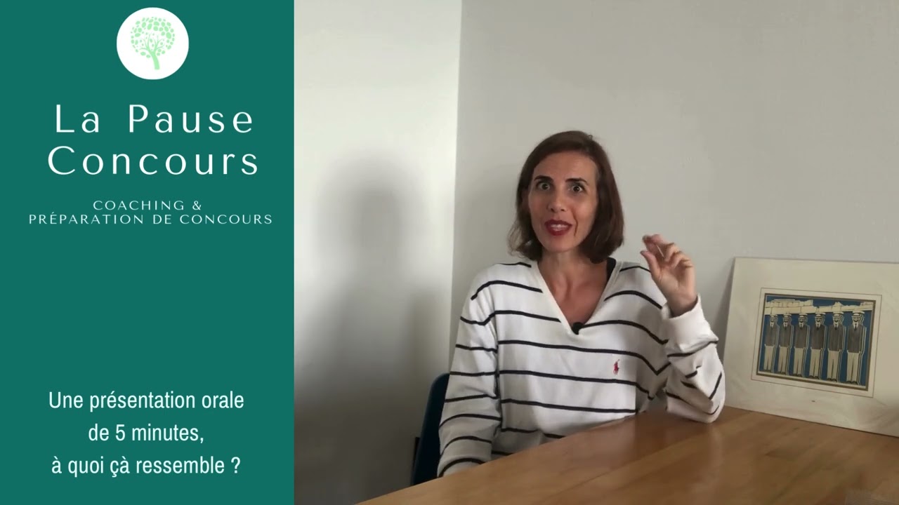 Epreuve d’entretien avec le jury dans la FP,  exemple de présentation orale en 5 minutes