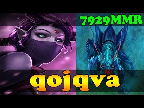 Dota 2 - qojqva 7929 MMR Plays Templar Assassin And Weaver - Ranked Match Gameplay!