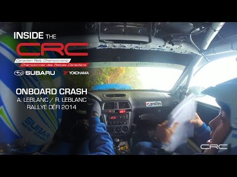 Onboard CRC: High speed crash at Rallye Défi 2014