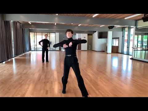 Iaroslav Bieliei Coaches Joseph Shepard in Ballroom Dance at The Vault in Eugene, Oregon