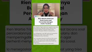 Erin Klarifikasi soal Perceraian dengan Andre Taulany, Minta Sang Suami Berhenti Sebarkan Fitnah