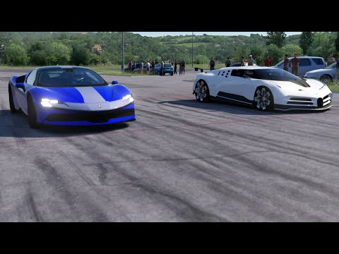 Ferrari SF90 Stradale vs Bugatti Centodieci | Drag at Miseluk
