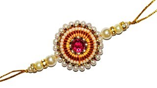 How to make rakhi at home | raksha bandhan | silk thread rakhi | tutorial