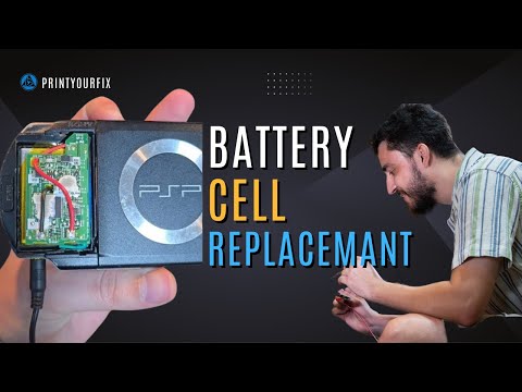 PSP battery cell replacement with Nintendo DS Lite battery