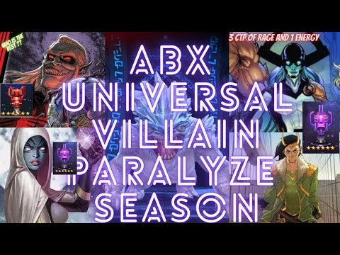 ABX UNIVERSAL VILLAIN PARALYZE SEASON - KNULL VS SUPERGIANT VS PROXIMA VS LOKI | Marvel Future Fight