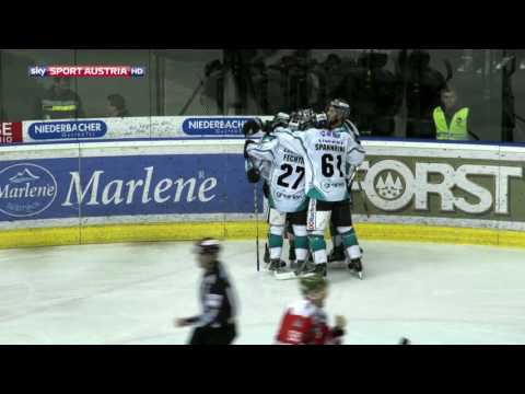 EBEL-Viertelfinale: HCB Südtirol vs. Black Wings Linz 5:4 n.OT (Spiel 4)