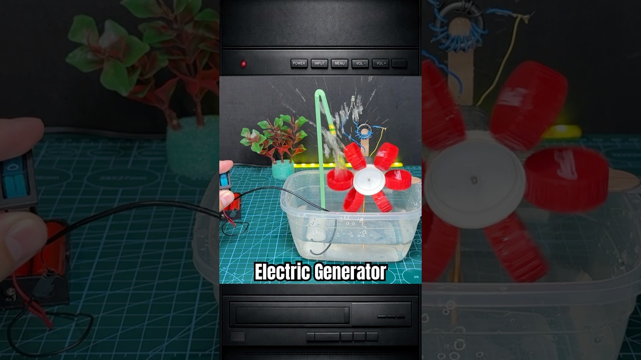 How to Make an Electric Generator #shorts #tutorial #tech #electric