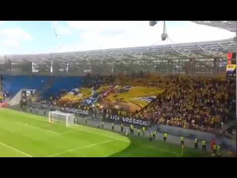 Mecz barażowy o awans do II ligi, Motor Lublin - Olimpia Elbląg. 11.06. 2016 r. Sektor ULTRAS