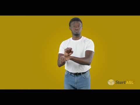 Video thumbnail: How to sign Work in ASL