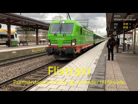 2021-05-06 FLIXTRAIN ANLÄNDER TILL SKÖVDE C ( Foto William Gommerud )