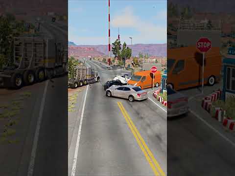 Realistic Highway Car Crashes #113