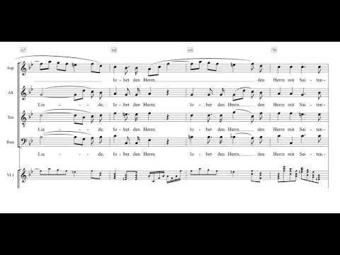 Lobgesang 2 Alles was Odem hat Einstudierung Tenor