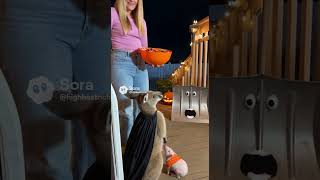 Download lagu A shovel came for candy for Halloween 😂 🎃 mp3