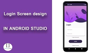 Modern Login Screen design || Android UI || in Android Studio 2022 || 