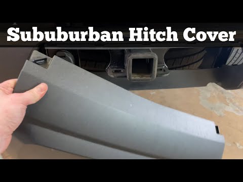 2021 - 2023 Chevy Suburban Trailer Tow Hitch Cover Removal - How To Remove Chevrolet Tutorial