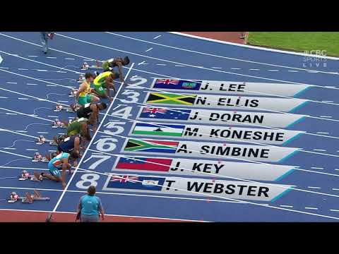 Akani Simbine | South-Africa Men's 100m Heat 2 | 10.22 sec | Commonwealth Games 2022 Athletics |