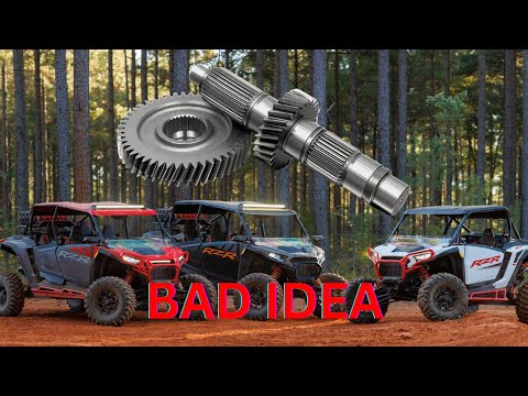Reasons why 25% Gear Reductions are a BAD IDEA!!