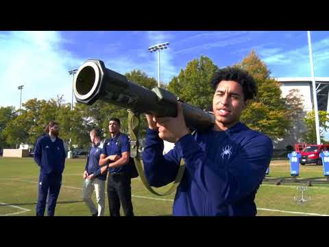 Veterans Classic teams tour Naval Academy, experience what it's like to be a Midshipmen