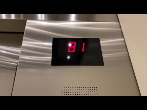 INSANE 1200 FPM 81 FLOOR Otis Series 4 highrise elevators @ Radisson Blu Aqua residences Chicago, IL