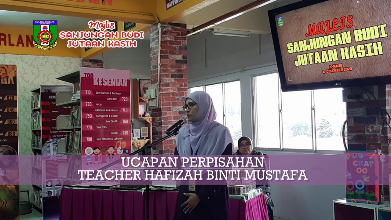 UCAPAN PERPISAHAN OLEH TEACHER HAFIZAH BINTI MUSTAFA