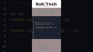Download lagu JavaScript Slice and Substring #javascriptinterviewquestions #javascripttutorial #javascript #job  # mp3
