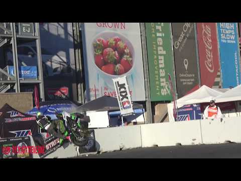 Marcin Glowacki big crash XDL California クラッシュ bike stunt Kawasaki zx