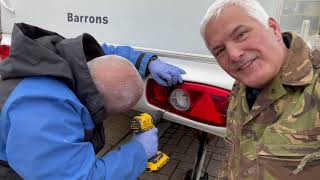 How to change The Back Lights on a caravan. Caravan Restoration Part 10