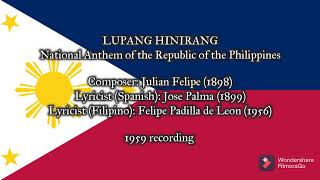 Download lagu 'Lupang Hinirang' - National Anthem of the Philippines [1959 recording] mp3