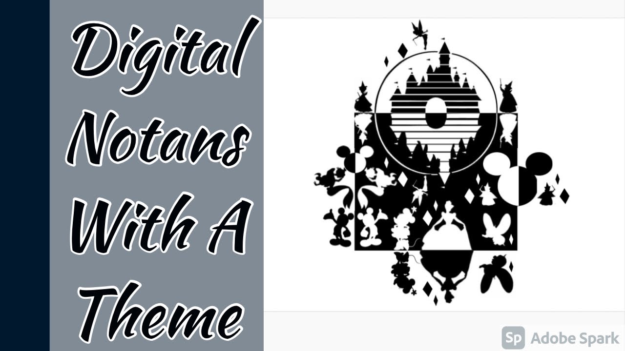 Digital Notan With a Theme