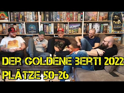 Der Goldene Berti 2022 - Plätze 50-26 - Boardgame Digger Communitypreis - Top 100 Spiele
