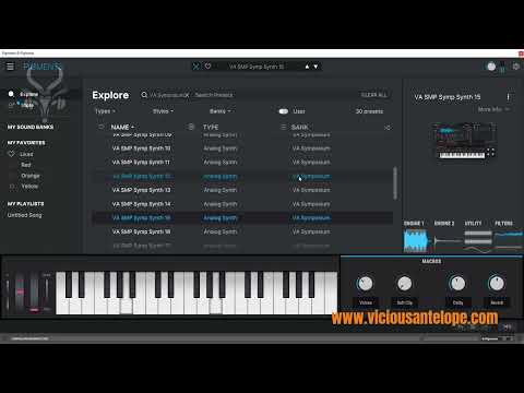 Arturia Pigments Presets - Symposium - Vicious Antelope - Presets walkthrough 30 Analog Patches