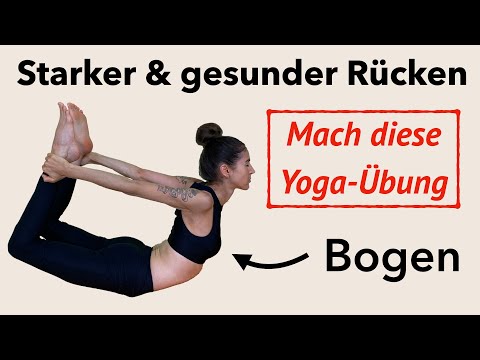 Improve flexibility: Mobilize your spine and strengthen your back with yoga - beginner's bow exer...