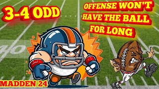 GET MORE SACKS USING THIS NEW 3-4 ODD BLITZ. BEST DEFENSE IN MADDEN 24. EASY SET UP!