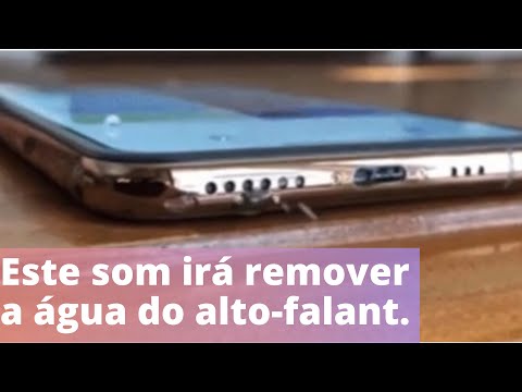 Como remover água do alto falante do celular | este som irá te salvar.