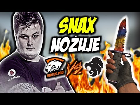 SNAX NOŻUJE!!! NIESAMOWITY COMEBACK VP, VIRTUS.PRO VS NORTH W ECS - CSGO BEST MOMENTS