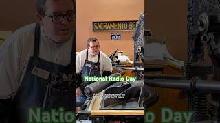 Printing a Bee related engraving for National Radio Day (August 20)