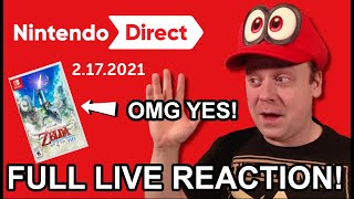Nintendo Direct SKYWARD SWORD FULL LIVE DIRECT REACTION! 2.17.21