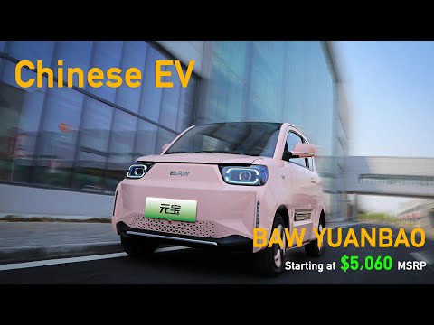 Thumbnail for Chinese EV: BAW YUANBAO, starting at $5,060, a mini electric car with max 170 km range by BAW