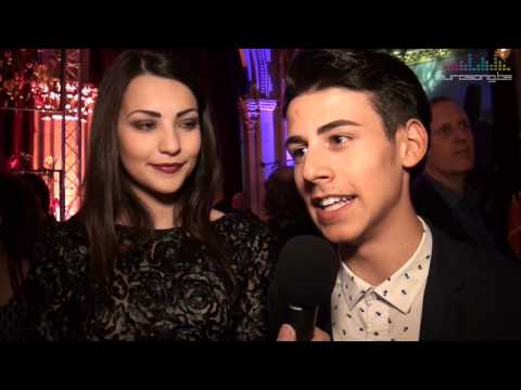 Interview Michele Perniola & Anita Simoncini at the opening reception in Vienna - San Marino Eurovis