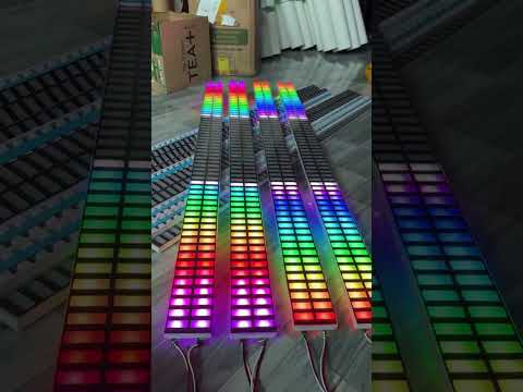 2-bar LED music visualizer real product video