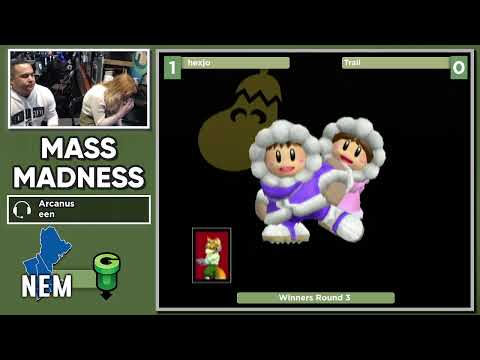 Mass Madness 43 SSBM - hexjo (Fox) vs. Trail (Ice Climbers) - Melee WR3