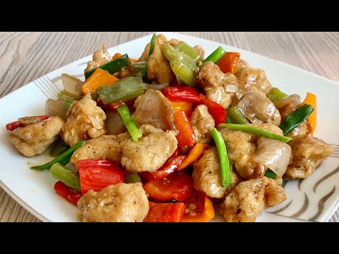 Chicken Stir Fry With Black Pepper Sauce | Chicken Vegetable Stir Fry Recipe | Chicken Recipes