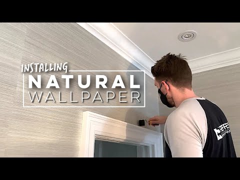 Hanging Natural Wallpaper (Grasscloth Wallpaper Install)