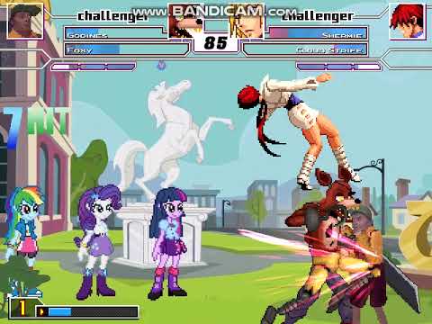 Bl4ck MUGEN Request: Godines & Foxy vs Shermie & Cloud