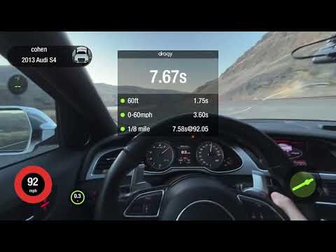 B8.5 s4 1/4 mile run