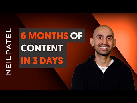 Generate 6 Months' Worth of Content in 3 Days (Content Strategy 2023)