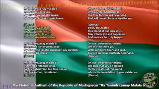 Madagascar National Anthem with music, vocal and lyrics Malagasy w/English Translation