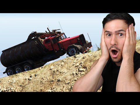 ИЗКАЧВАМ НАЙ-ГОЛЯМАТА ПЛАНИНА С ЦИСТЕРНА..😭GTA 5 Трансформиращи състезания